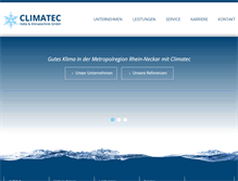 Tablet Screenshot of climatec.de